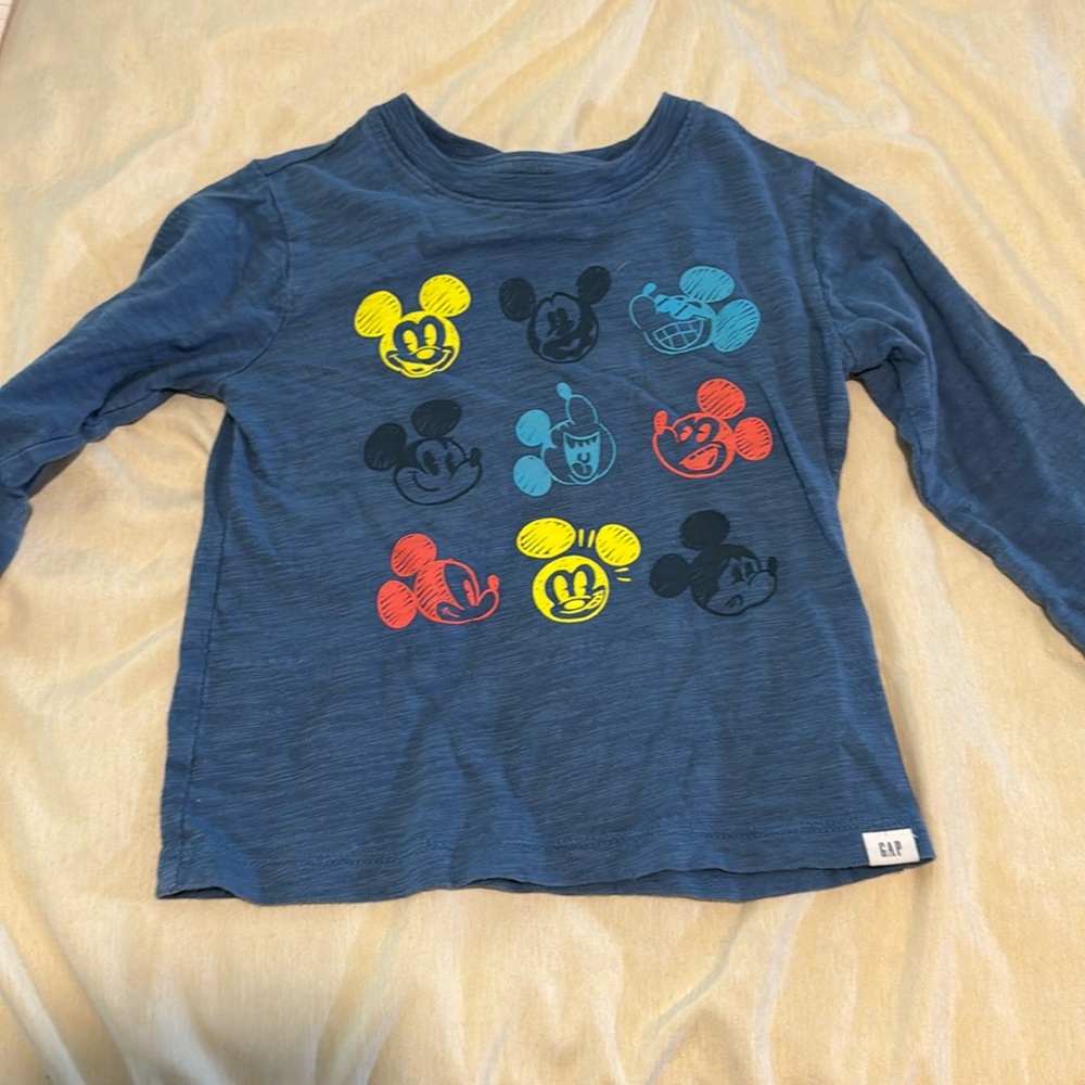 Gap Mickey 2T long sleeved tshirt